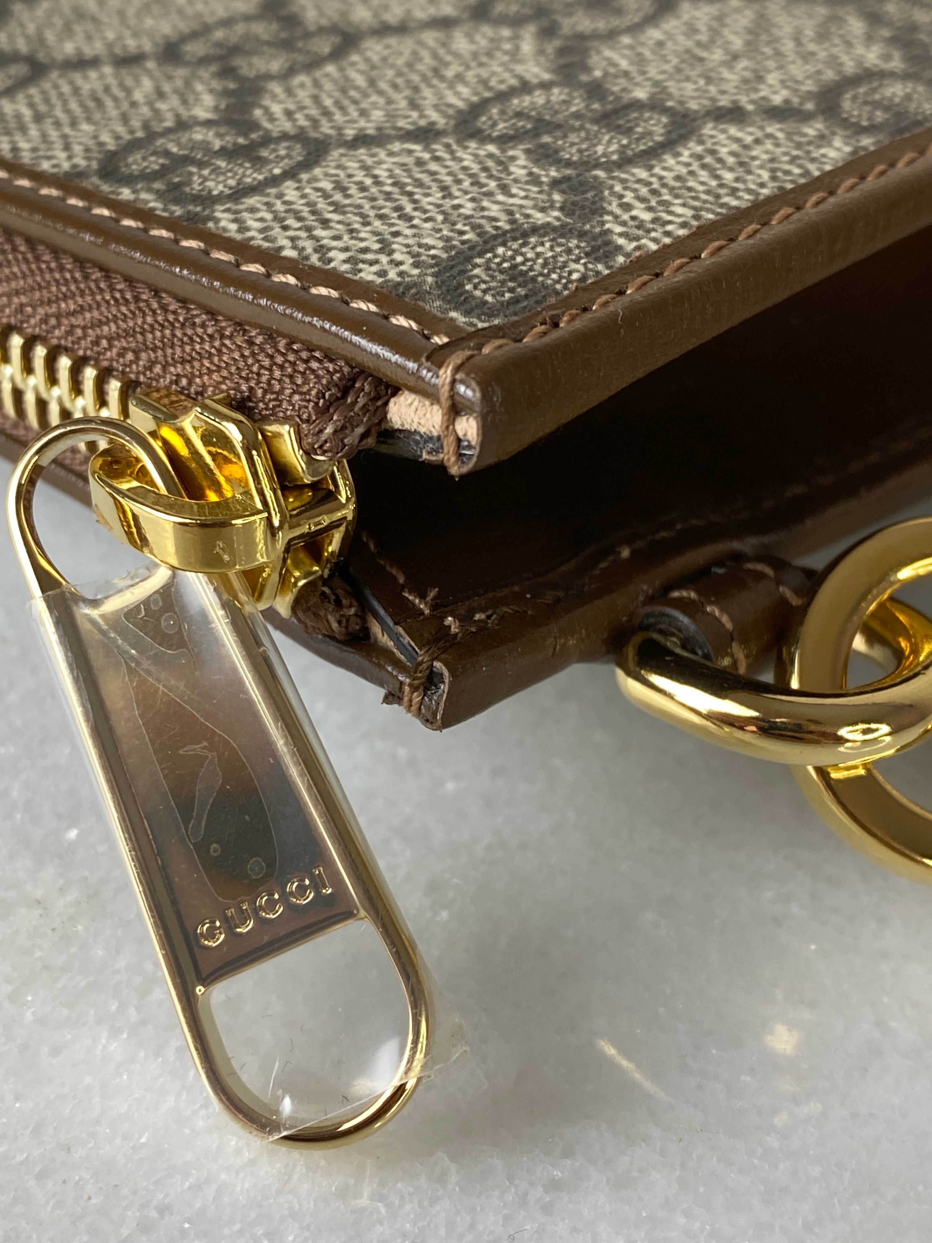 Gucci Brown GG Clutch-Clutch-Gucci-The Closet Egypt