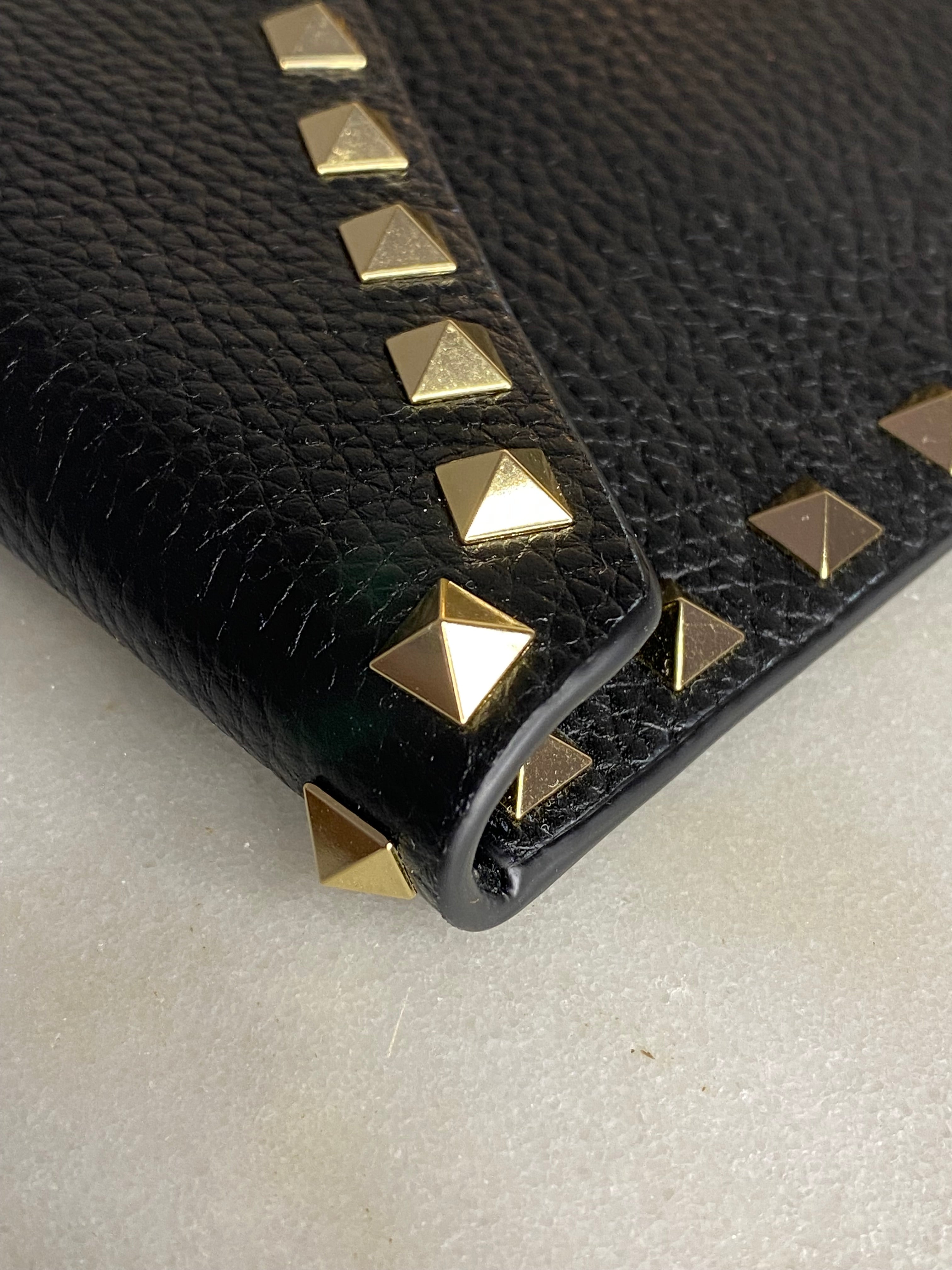 Valentino Black Studded Envelope Pouch-Pouch-Valentino-The Closet Egypt