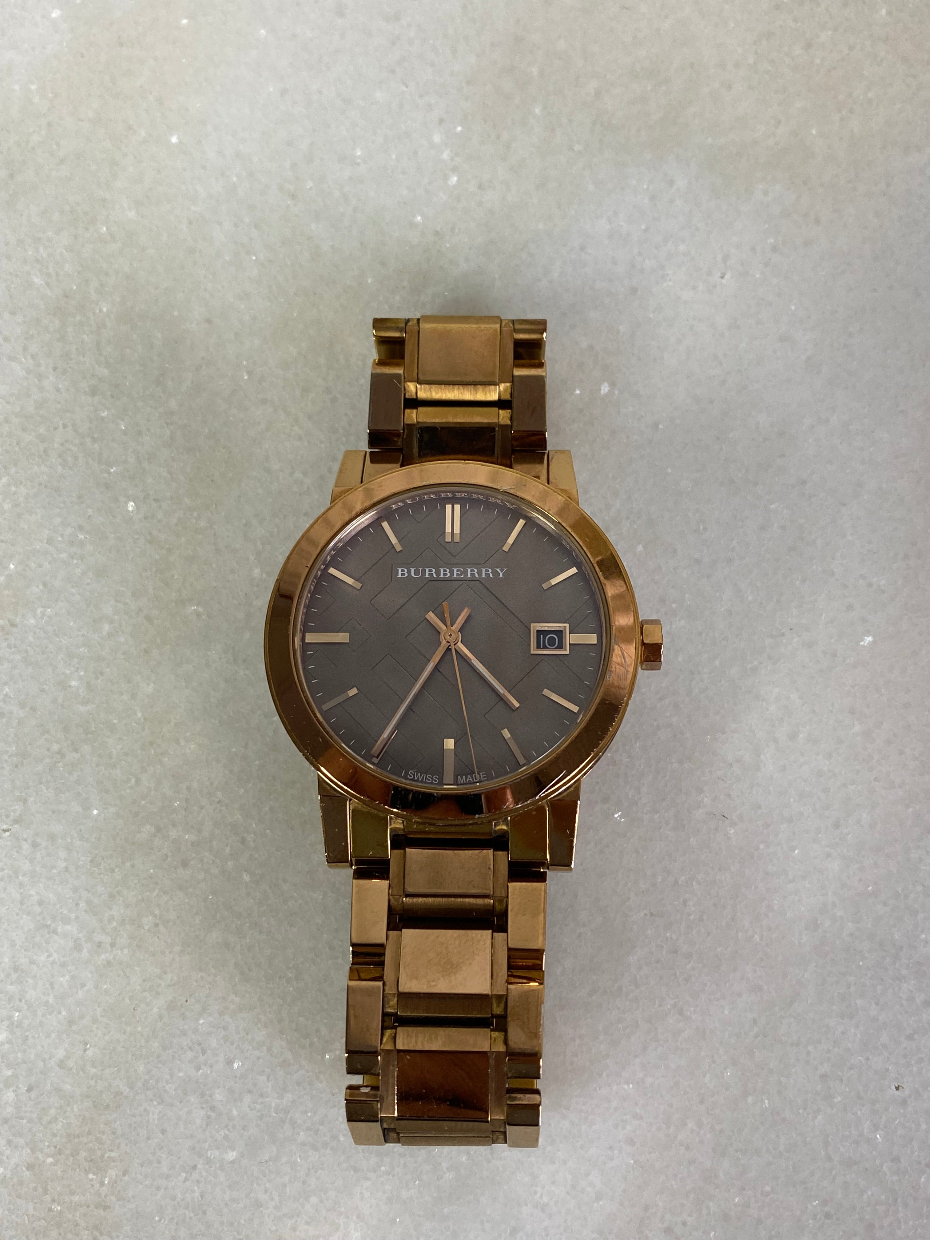 Burberry Rose Gold Watch-Watch-Burberry-The Closet Egypt