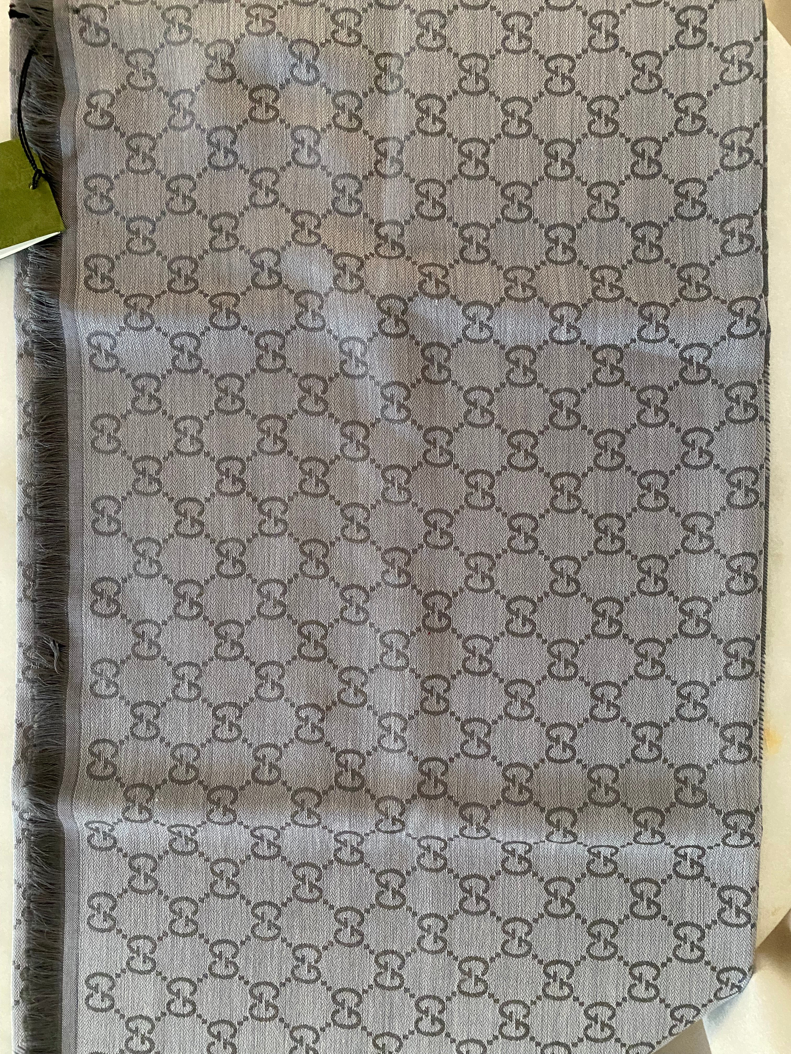 Gucci Light Grey GG Scarf-Scarf-Gucci-The Closet Egypt