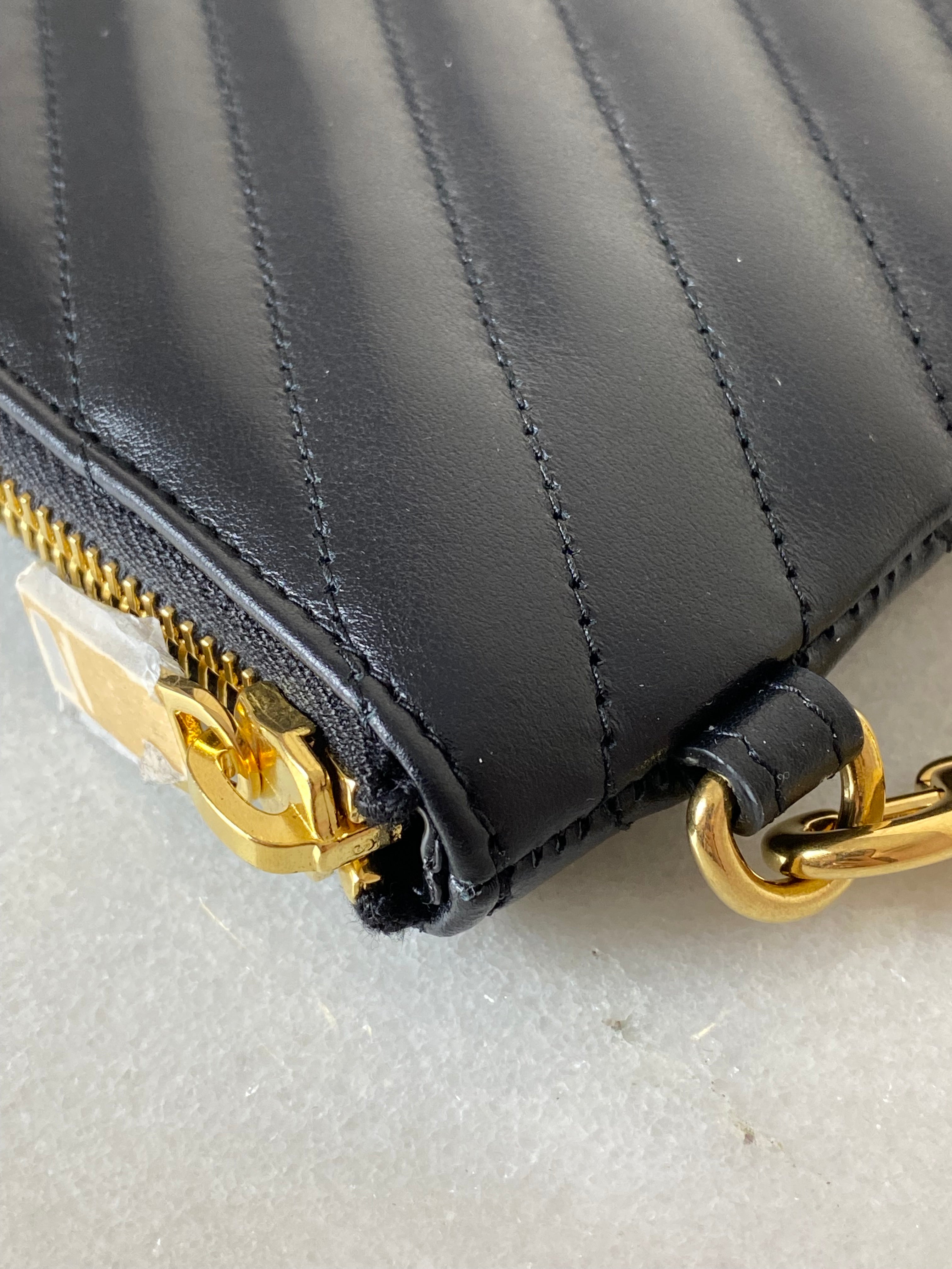 YSL Black Cassandre Large Matelasses Document Holder Pouch-Pouch-YSL-The Closet Egypt