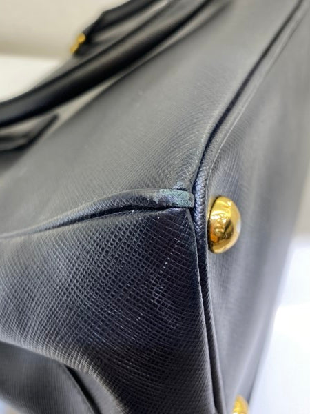 Prada Black Galleria Double Zip Small Bag-handbag-Prada-The Closet Egypt