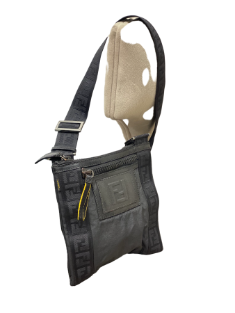 Fendi Black Zucca Nylon Crossbody Bag-handbag-Fendi-The Closet Egypt