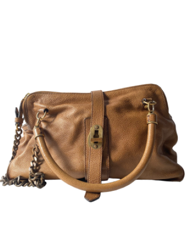 Burberry Brown Tote Turn Lock Bag-handbag-Burberry-The Closet Egypt