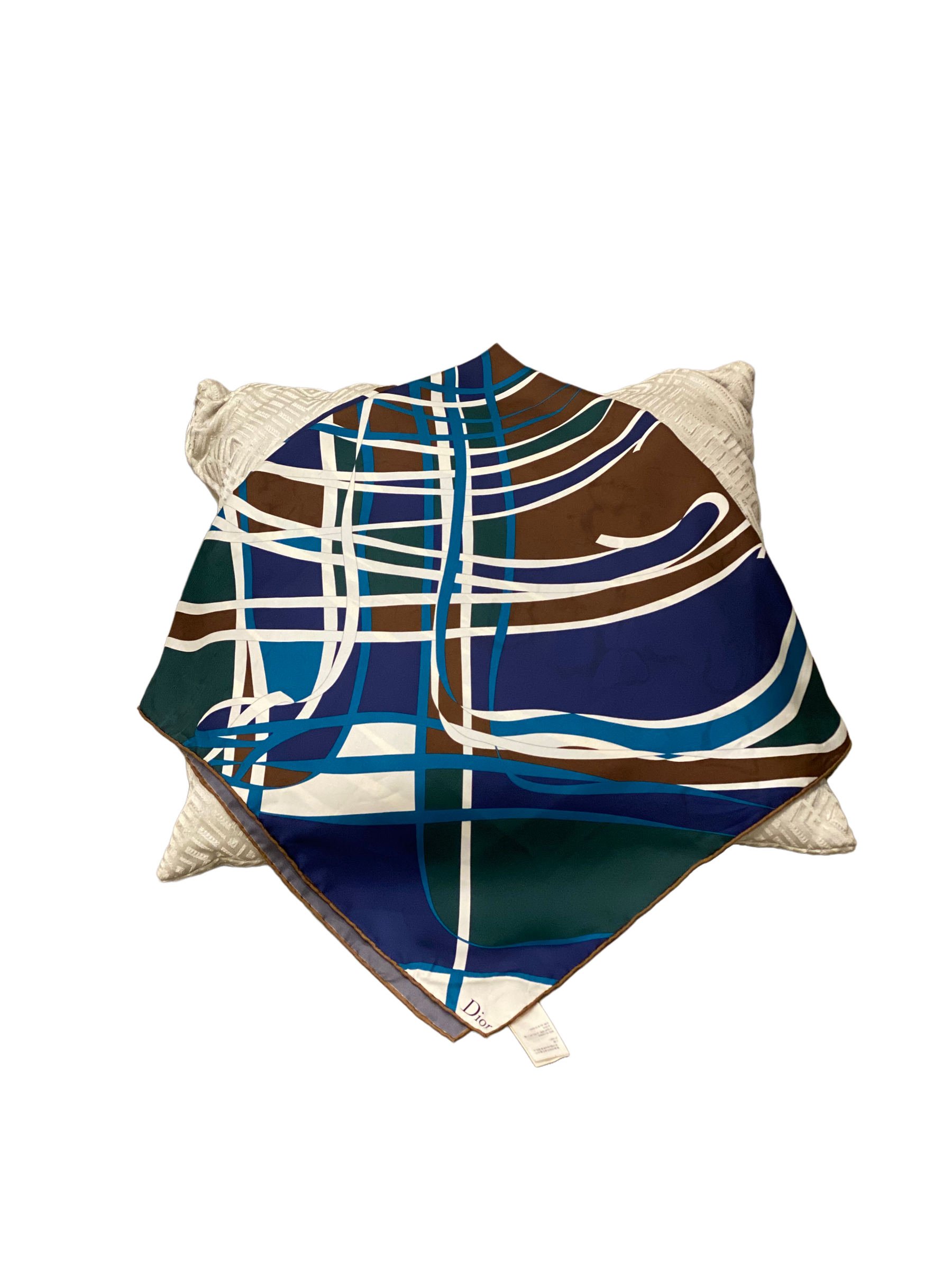 Christian Dior Multicolor Soie Square Silk Scarf-Scarf-Christian Dior-The Closet Egypt