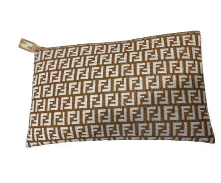 Fendi Brown FF Flat Pouch-Pouch-Fendi-The Closet Egypt