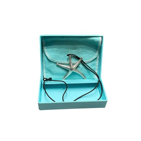 Tiffany & Co Silver Elsa Peretti Starfish Necklace-Necklaces-Tiffany & Co-The Closet Egypt
