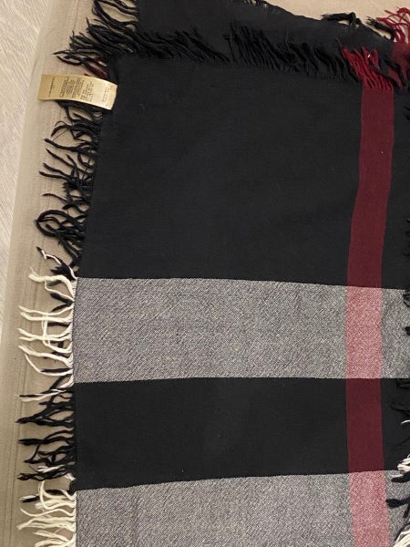 Burberry Tricolor Check Square Shawl-Shawl-Burberry-The Closet Egypt