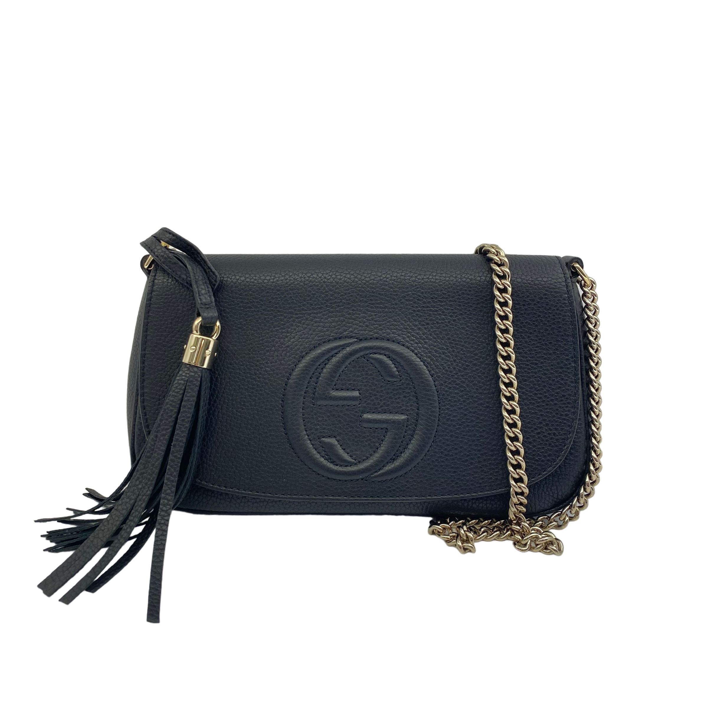 Gucci Black Soho Crossbody Bag-handbag-Gucci-The Closet Egypt