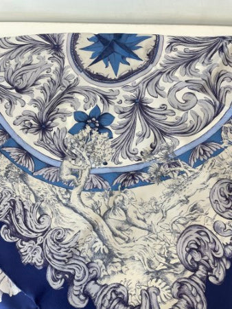 Christian Dior Bicolor Square Scarf-Scarf-Christian Dior-The Closet Egypt