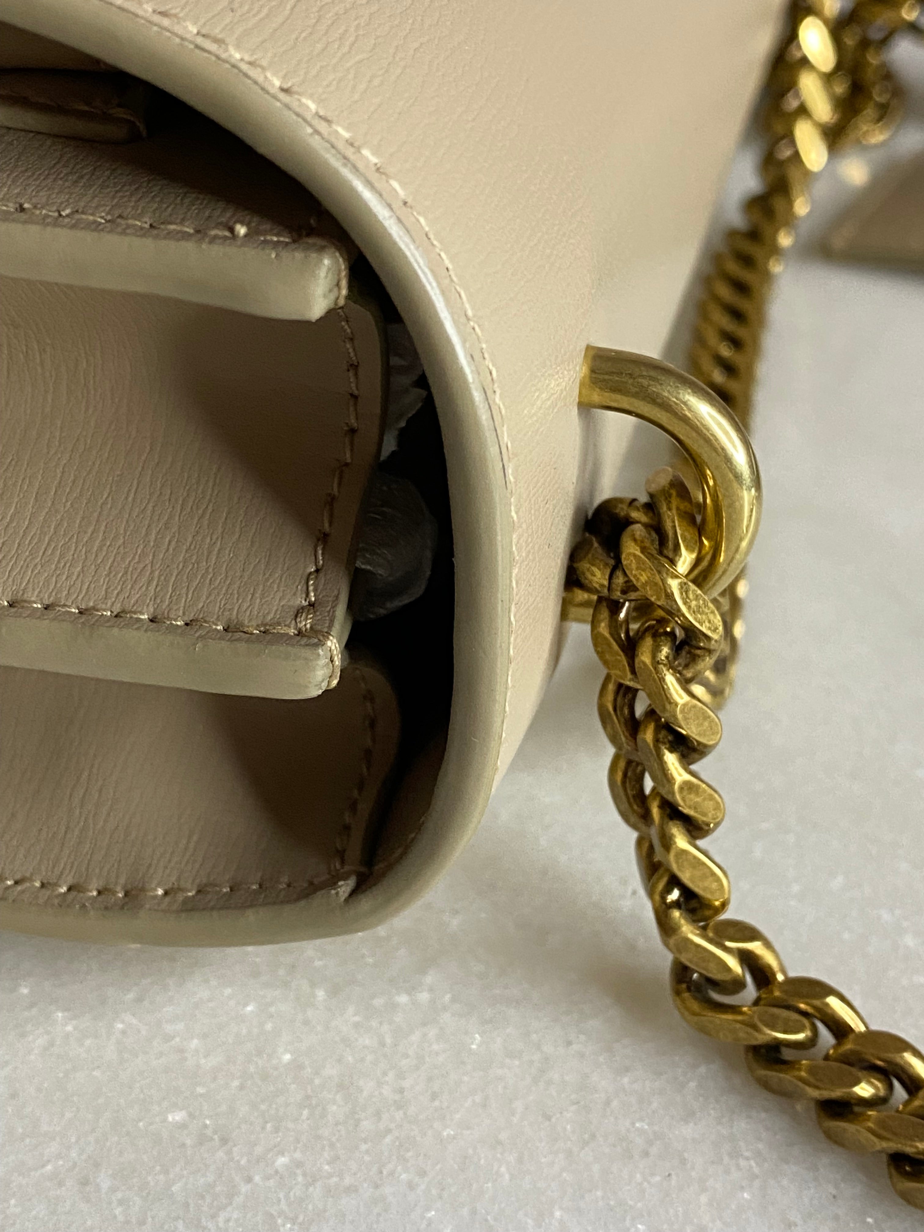 YSL Beige Sunset Medium Crossbody Bag