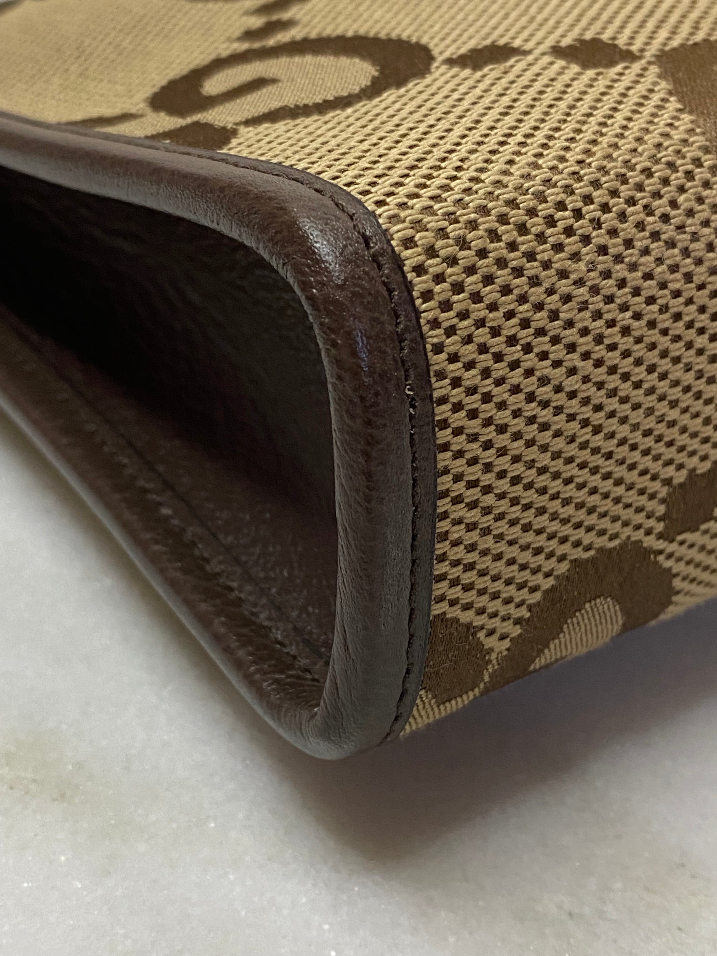 Gucci Brown GG Clutch-Clutch-Gucci-The Closet Egypt