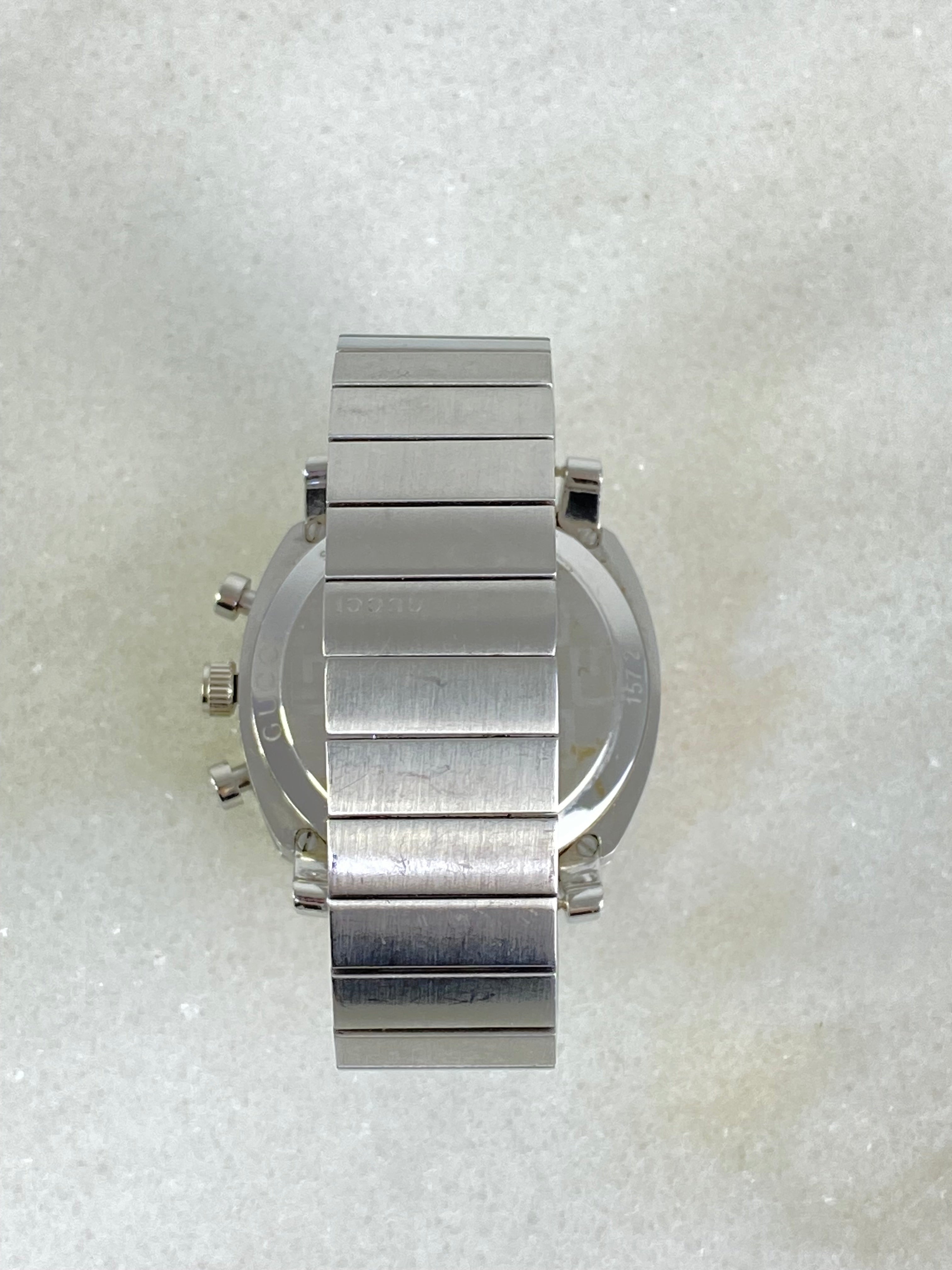 Gucci Stainless Steel Grip Men Gronograph 40mm Watch