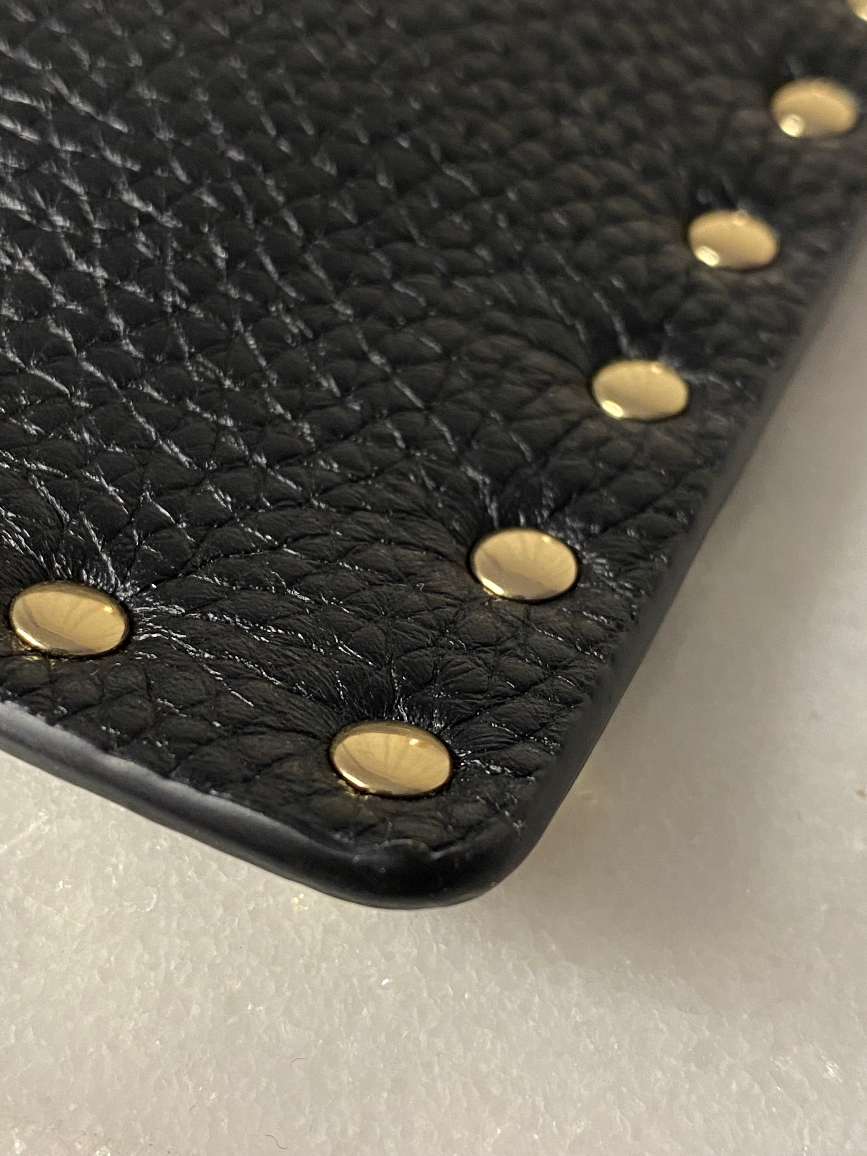 Valentino Black Garavani Studded Envelope Pouch-Pouch-Valentino-The Closet Egypt