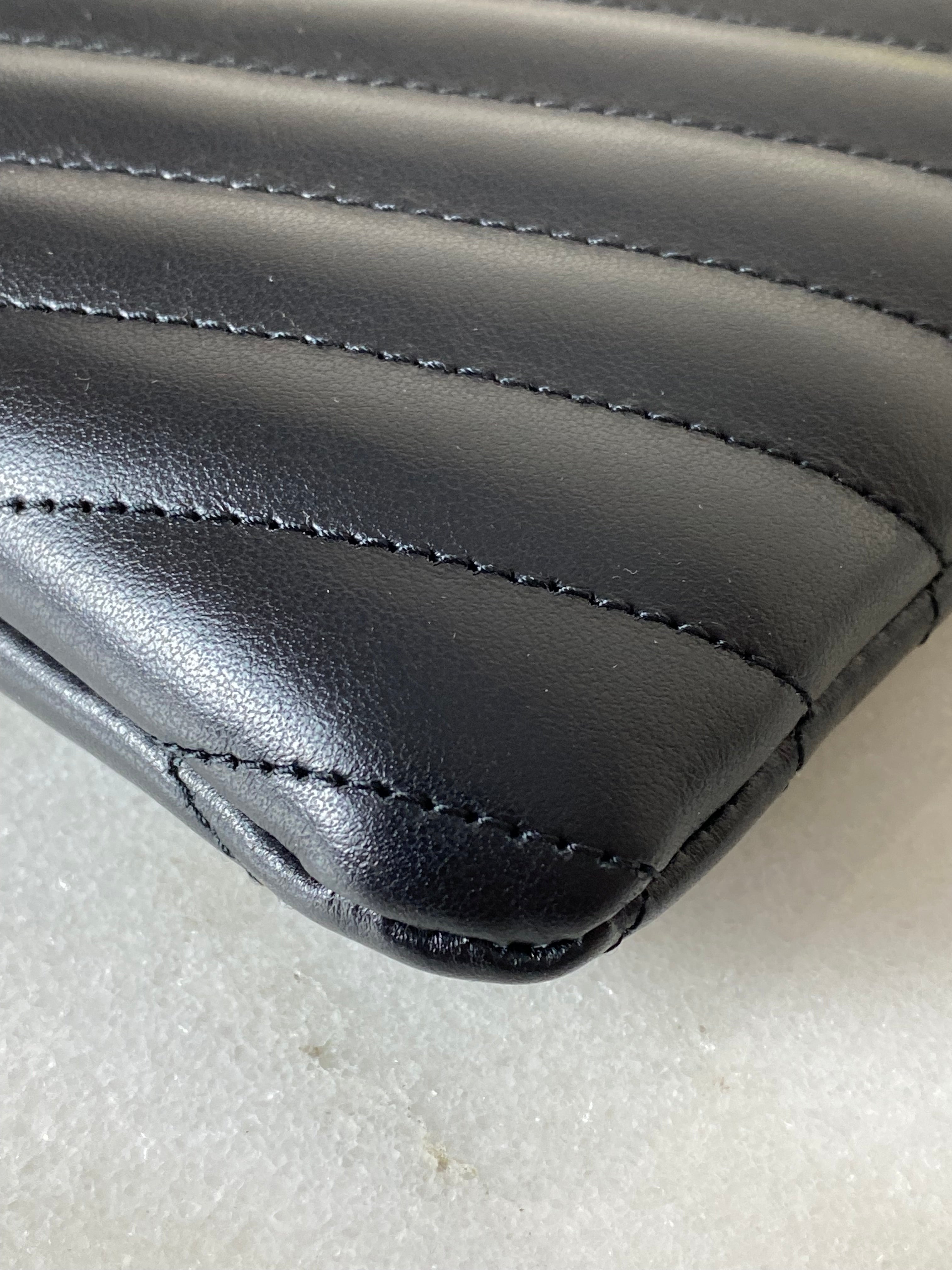 YSL Black Cassandre Large Matelasses Document Holder Pouch-Pouch-YSL-The Closet Egypt