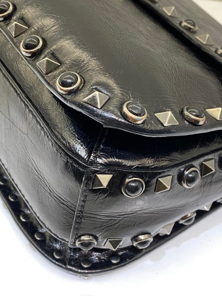 Valentino Black Rockstuds Crossbody Bag-handbag-Valentino-The Closet Egypt