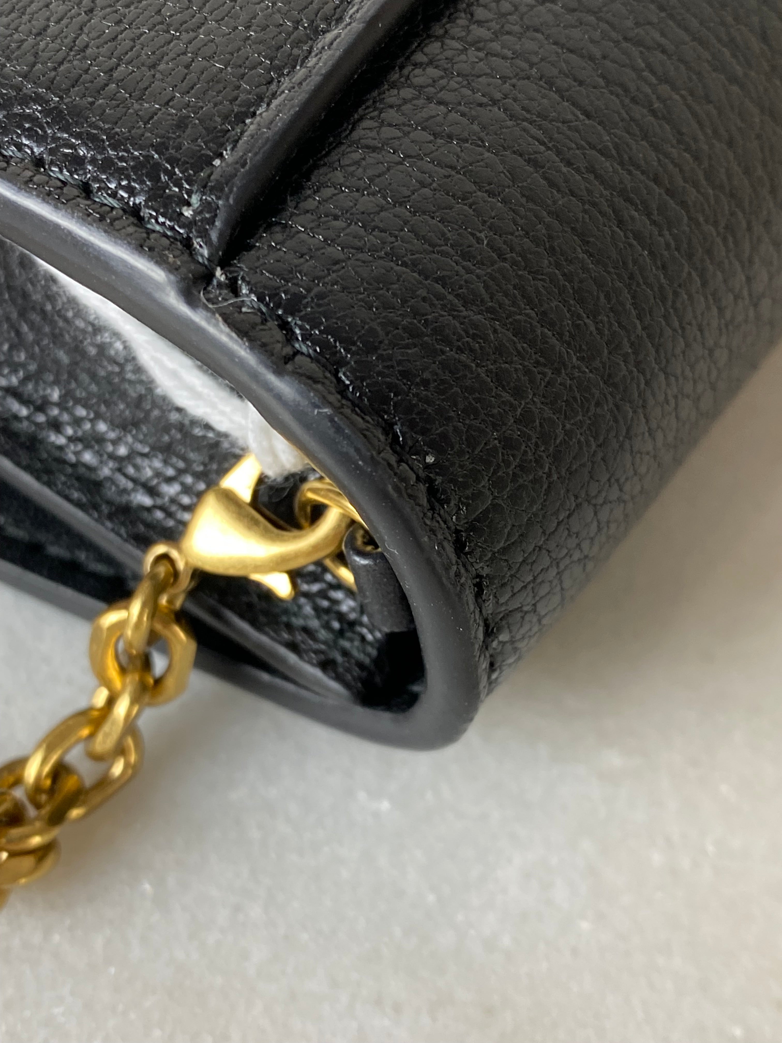 Christian Dior Black Saddle WOC