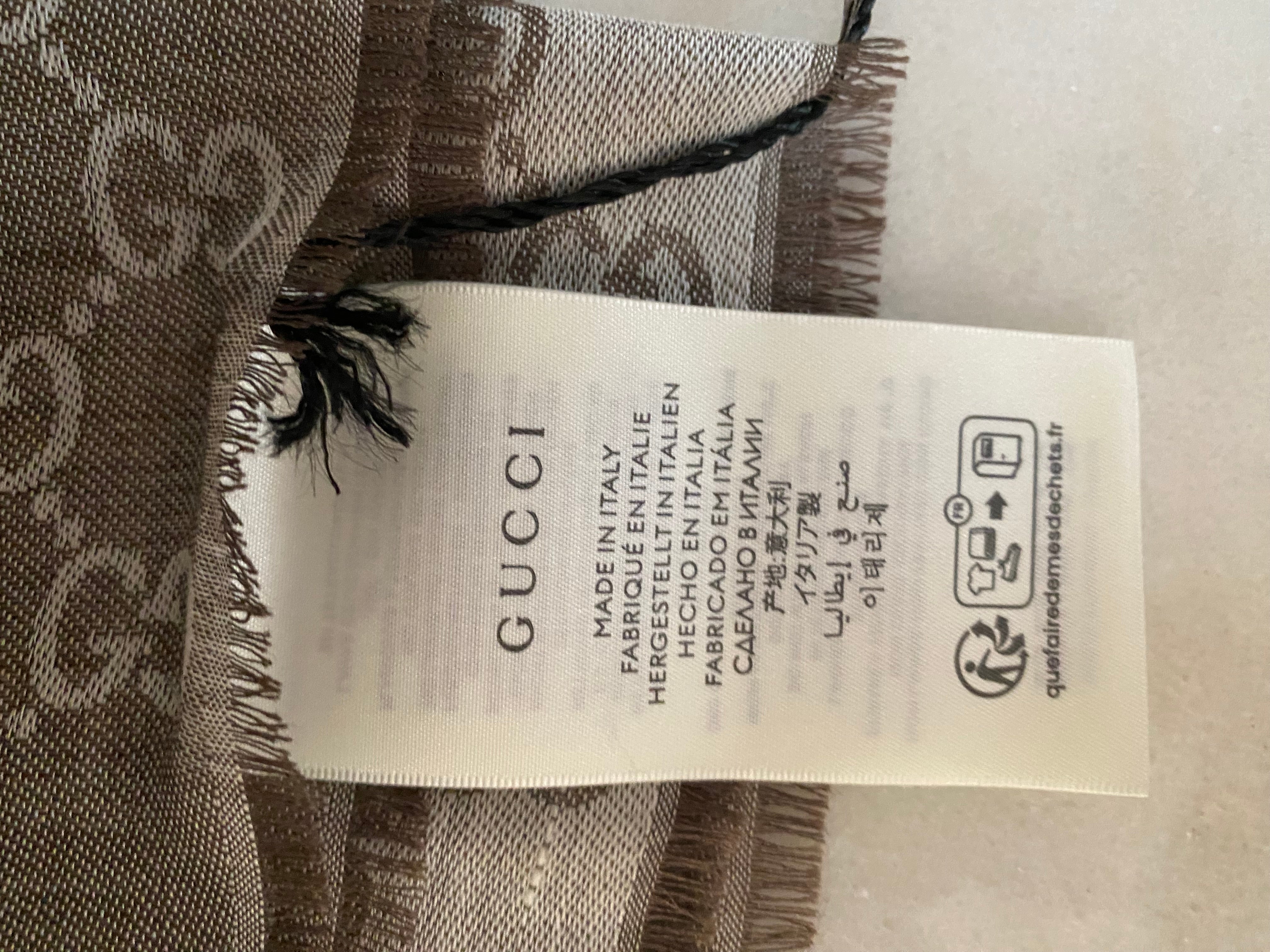 Gucci Bicolor GG Scarf-Scarf-Gucci-The Closet Egypt