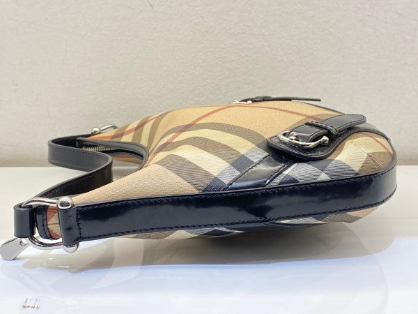 Burberry Bicolor Nova Check Hobo Bag-handbag-Burberry-The Closet Egypt
