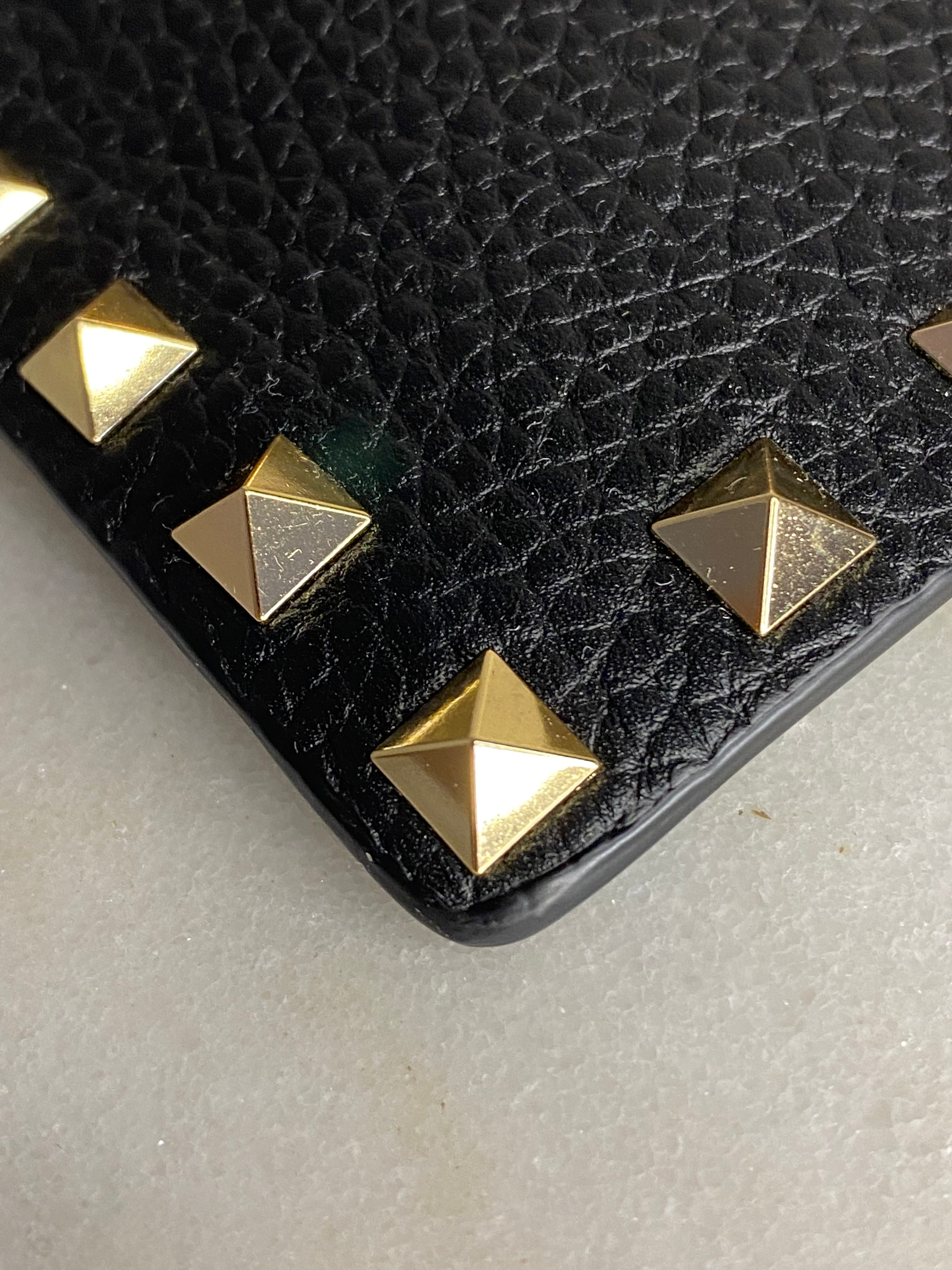 Valentino Black Studded Envelope Pouch-Pouch-Valentino-The Closet Egypt