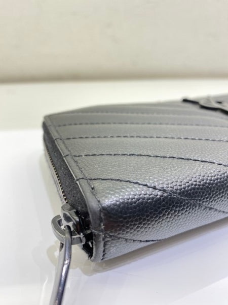 YSL Black Wallet-wallet-YSL-The Closet Egypt