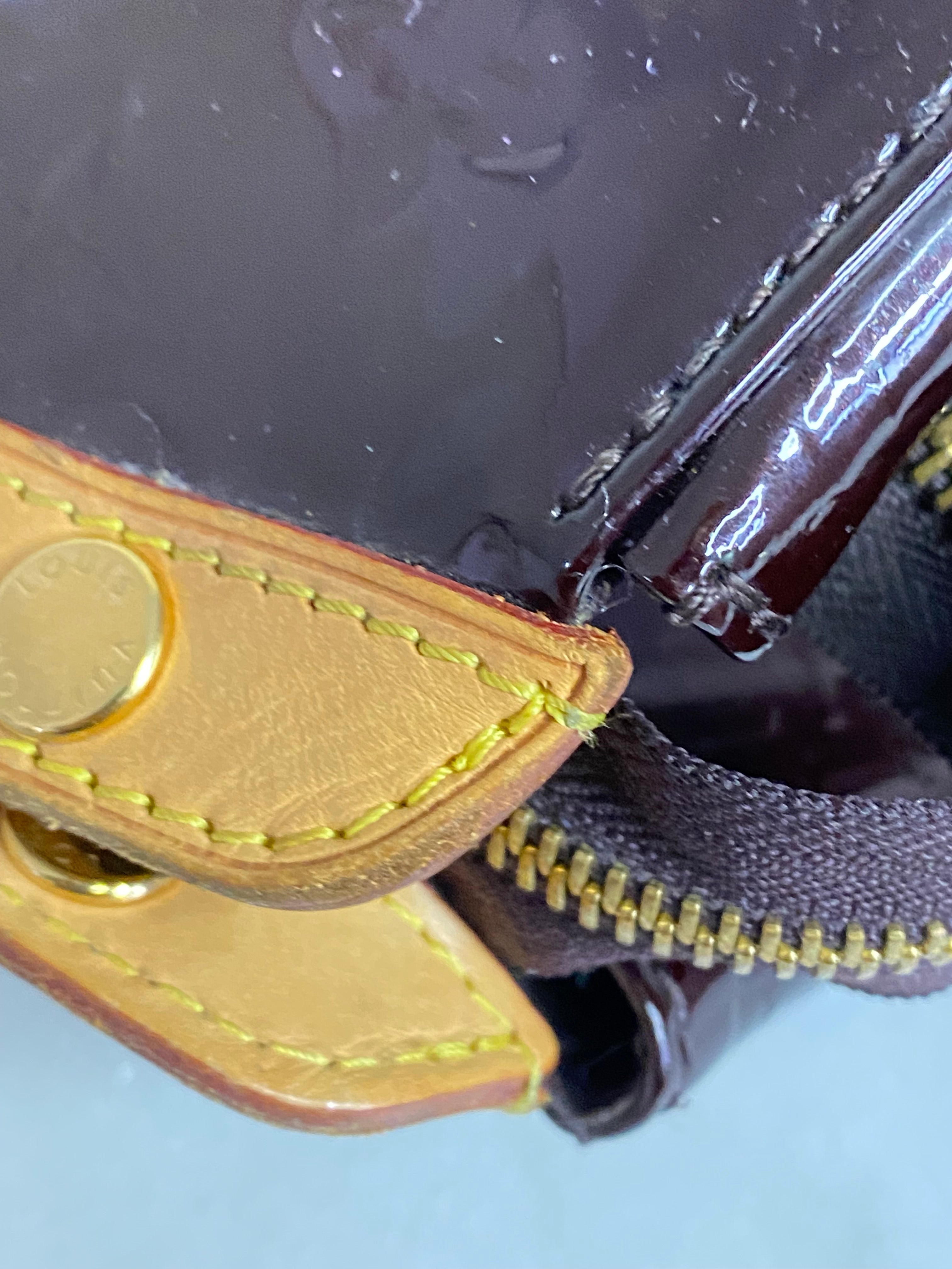 Louis Vuitton Burgundy Monogram Vernis Brea Top Handle Bag