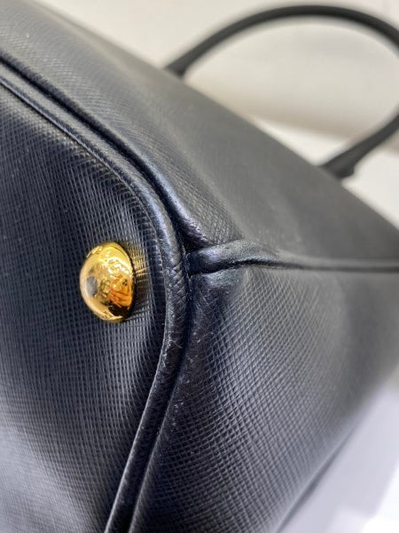 Prada Black Galleria Double Zip Small Bag-handbag-Prada-The Closet Egypt