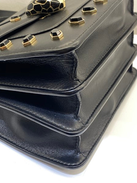 Bvlgari Black Serpenti Forever Crossbody Bag-handbag-Bvlgari-The Closet Egypt