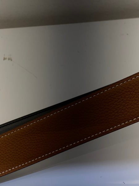 Hermes Bicolor H Buckle Reversible Men Belt-Belt-Hermes-The Closet Egypt