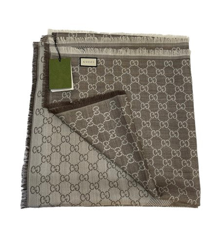 Gucci Light Brown GG Scarf-Scarf-Gucci-The Closet Egypt