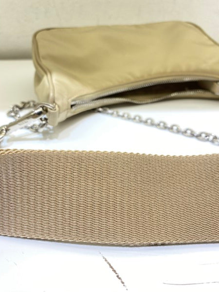 Prada Beige Re-Edition Multi Pochette Bag-handbag-Prada-The Closet Egypt