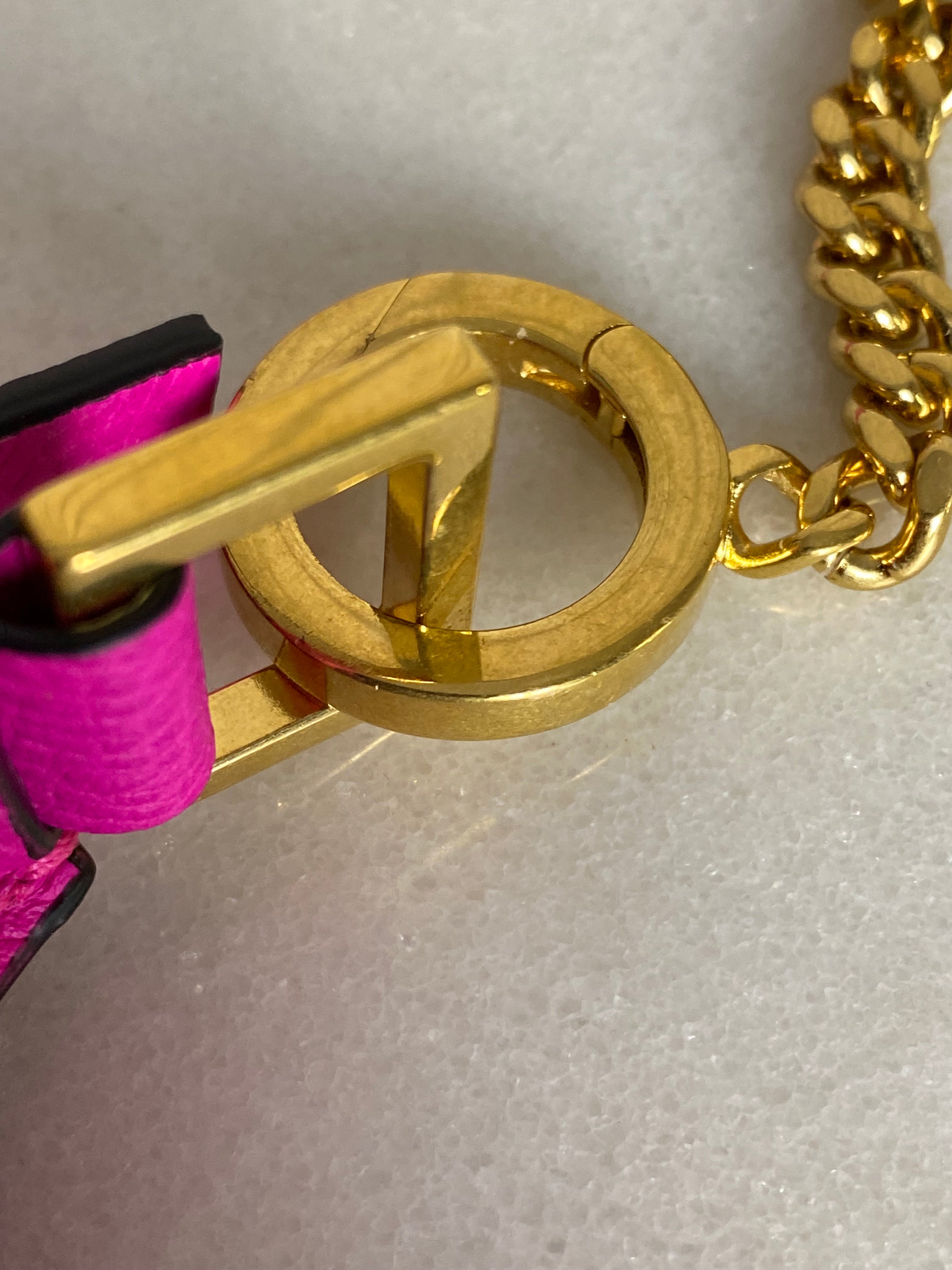 Valentino Hot Pink Vlogo Mini Garavani Shoulder Bag-handbag-Valentino-The Closet Egypt