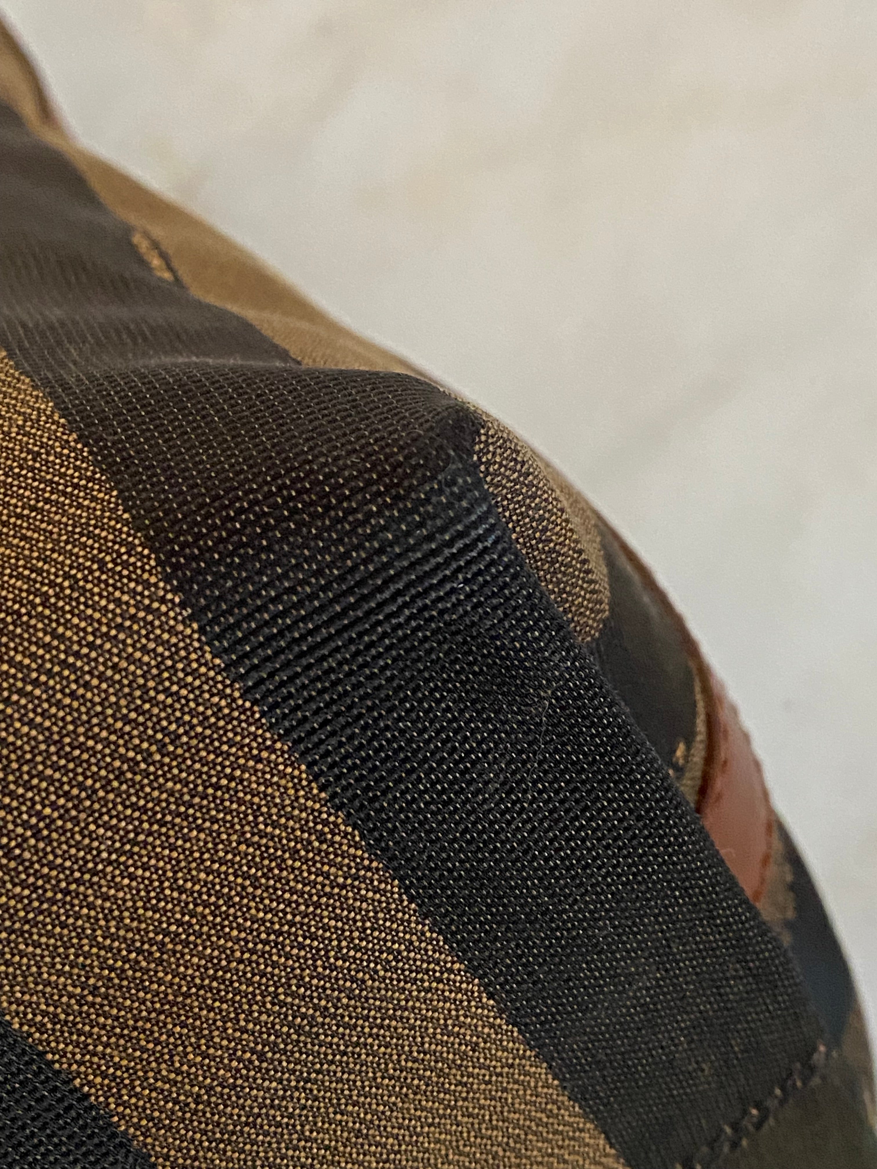 Fendi Brown Pequin Striped Bag-handbag-Fendi-The Closet Egypt