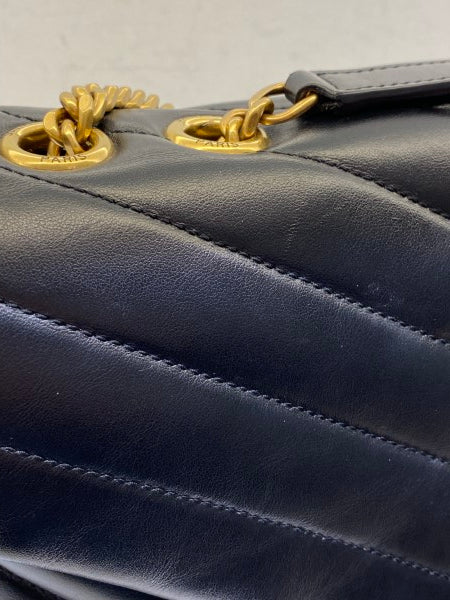 YSL Black Loulou Medium Bag-handbag-YSL-The Closet Egypt