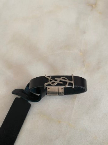 YSL Black Cassandre Bracelet-Bracelet-YSL-The Closet Egypt