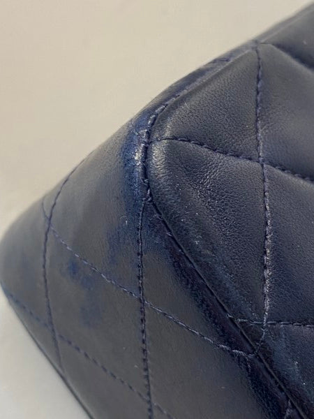 Chanel Navy Vintage Classic Double Flap Small Bag-handbag-Chanel-The Closet Egypt