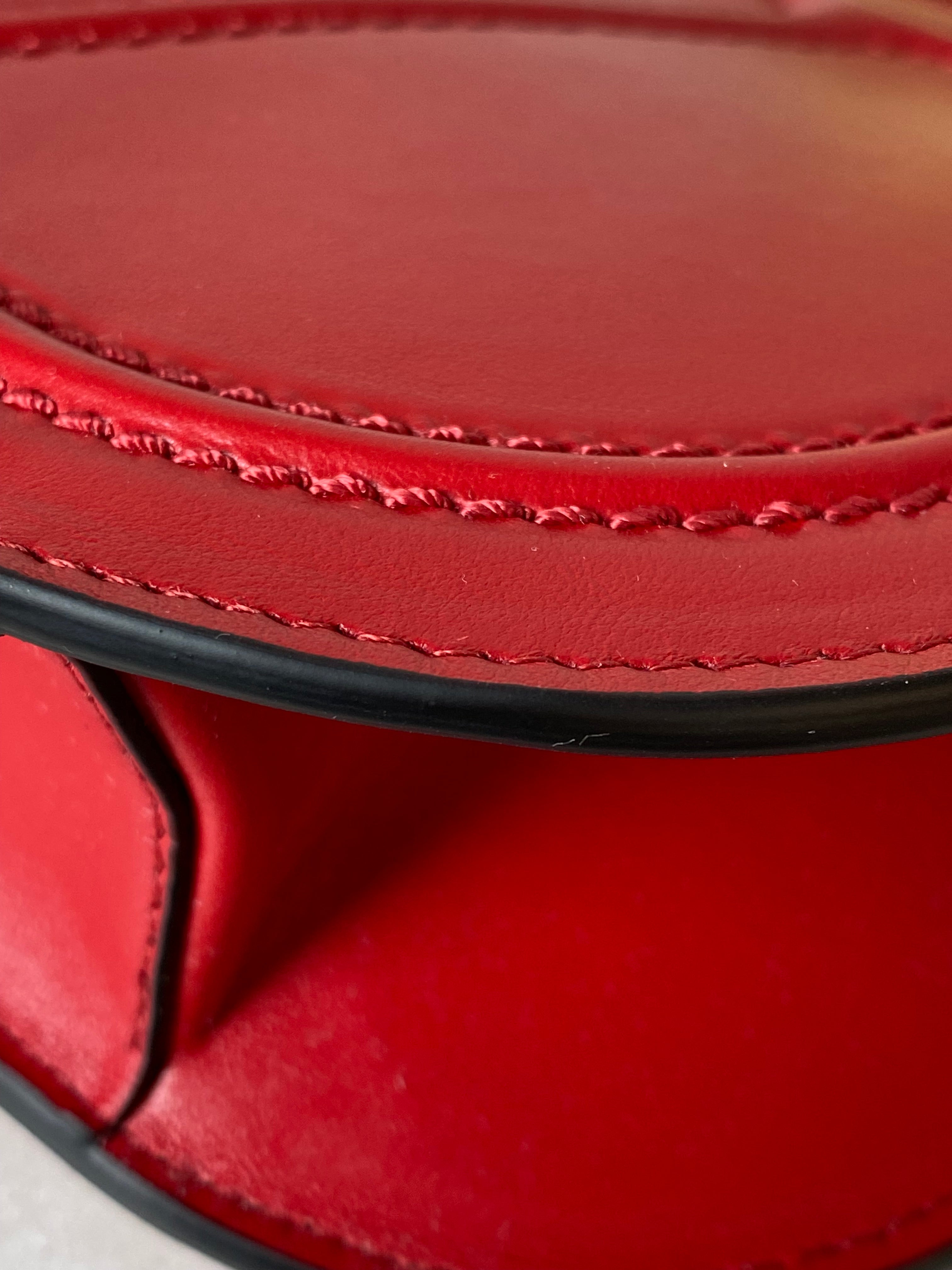 Valentino Red V Logo Garavani Zip Clutch-Clutch-Valentino-The Closet Egypt