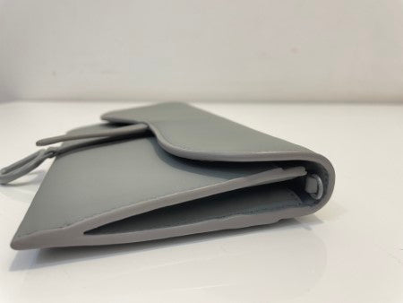 Christian Dior Grey Matt Wallet on Chain-Wallet Chain-Christian Dior-The Closet Egypt