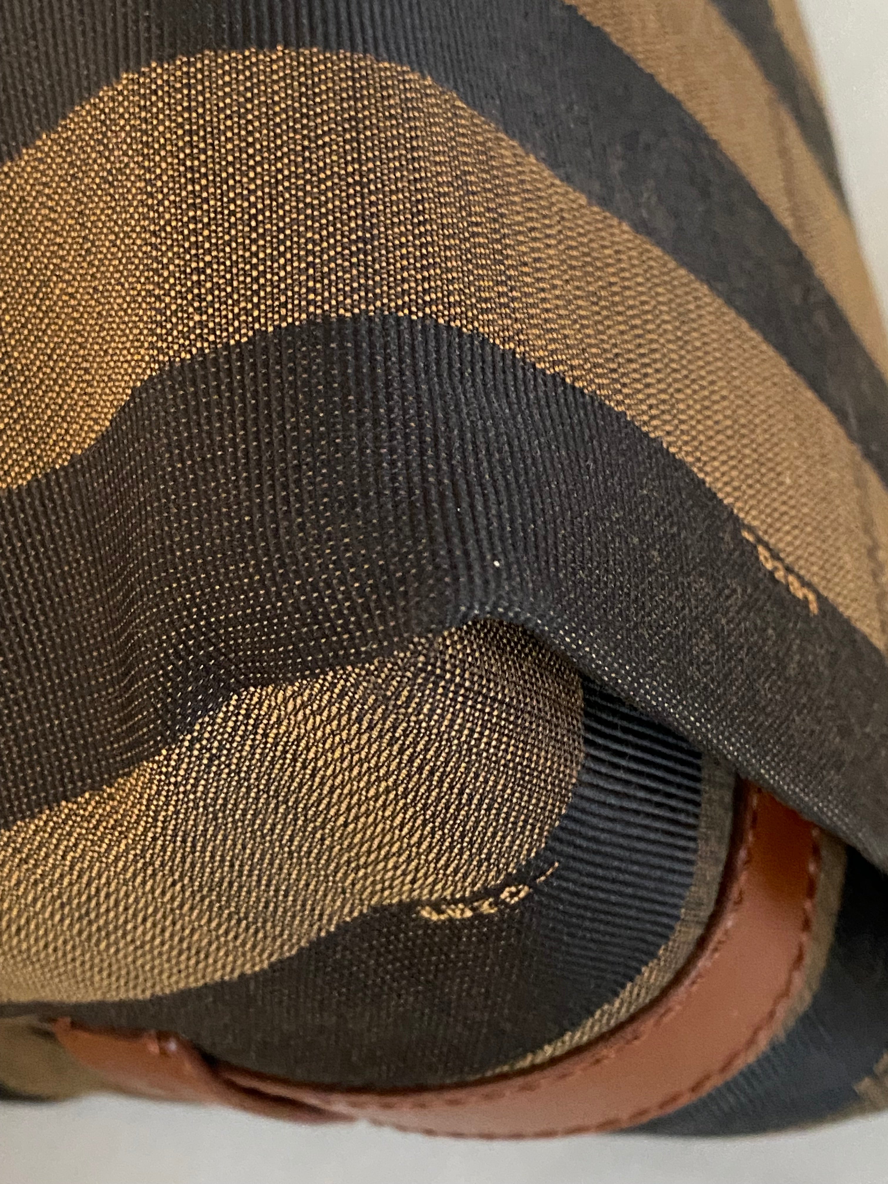 Fendi Brown Pequin Striped Bag-handbag-Fendi-The Closet Egypt