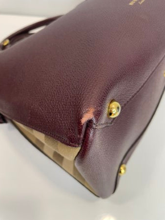 Burberry Burgundy Banner Tote Medium Bag-handbag-Burberry-The Closet Egypt
