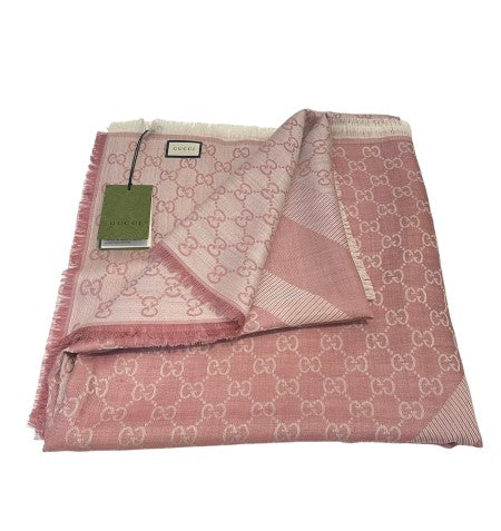 Gucci Pink GG Scarf-Scarf-Gucci-The Closet Egypt