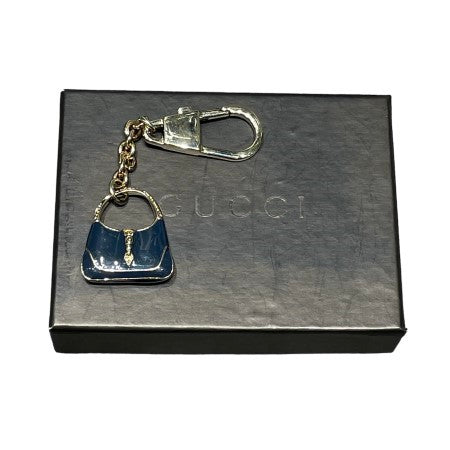 Gucci Navy Blue Mini Jackie Bag Charm Keychain-Bag Charm-Gucci-The Closet Egypt