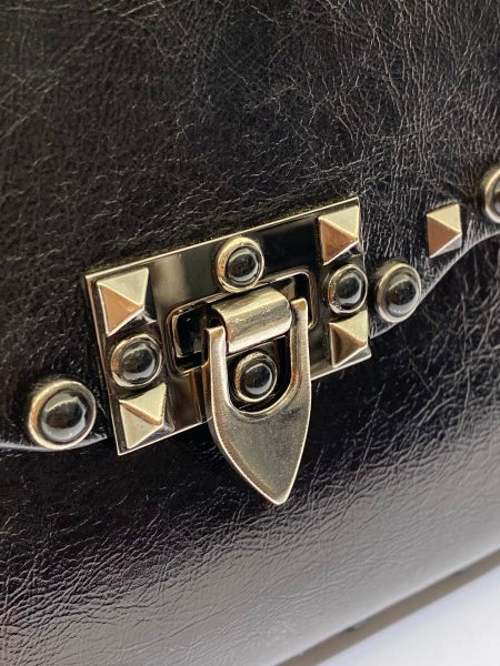 Valentino Black Rockstuds Crossbody Bag-handbag-Valentino-The Closet Egypt