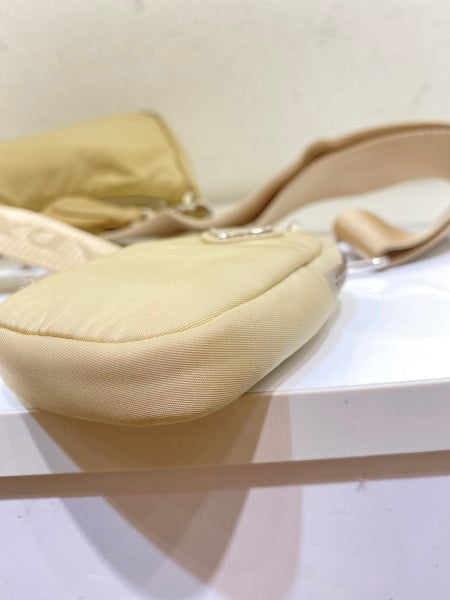 Prada Beige Re-Edition Multi Pochette Bag-handbag-Prada-The Closet Egypt