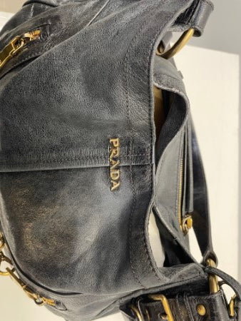 Prada Black Hobo Bag-handbag-Prada-The Closet Egypt