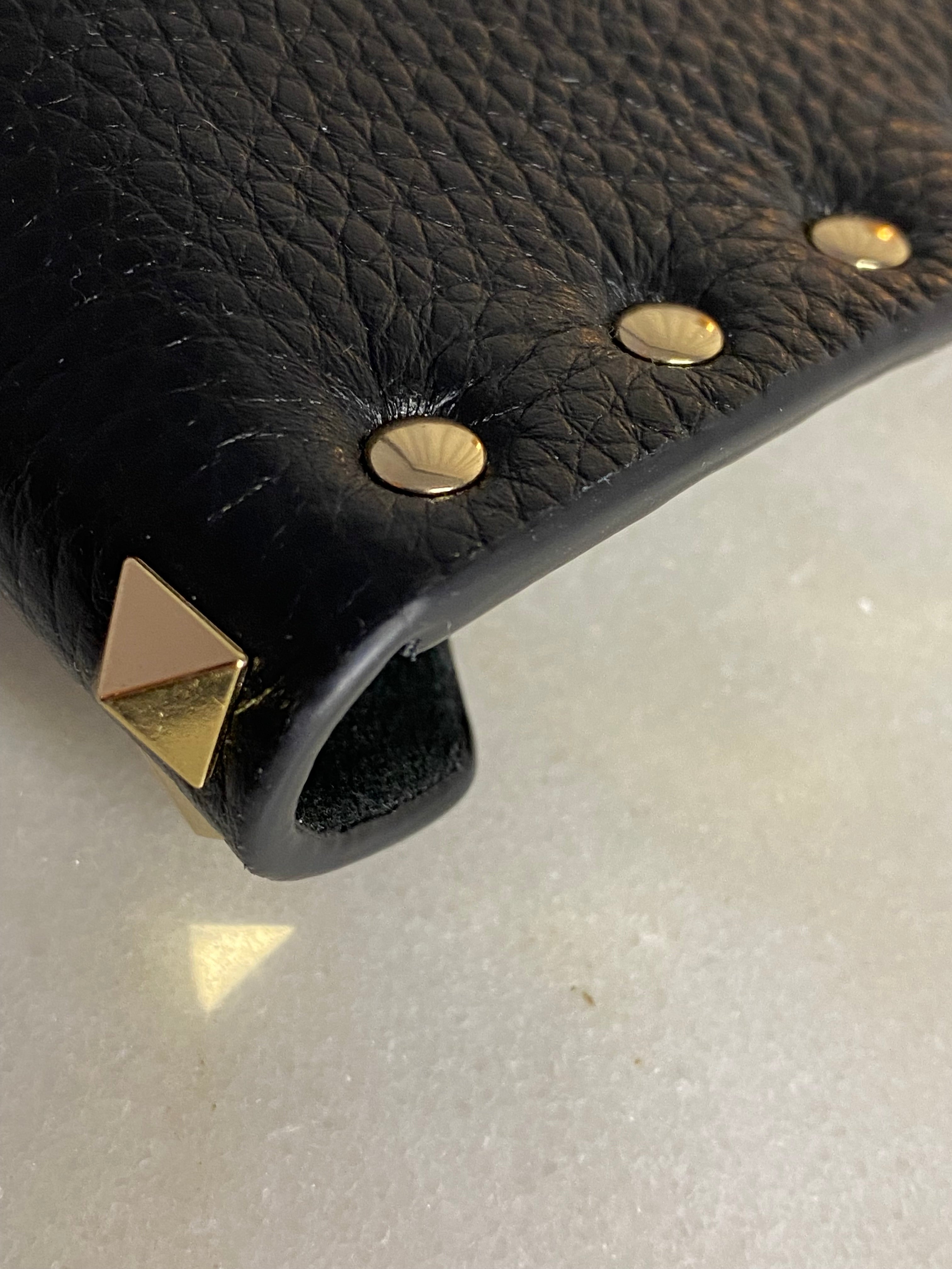 Valentino Black Studded Envelope Pouch-Pouch-Valentino-The Closet Egypt