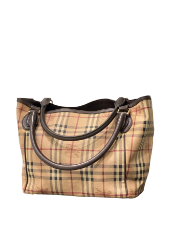 Burberry Brown Haymarket Shoulder Bag-handbag-Burberry-The Closet Egypt