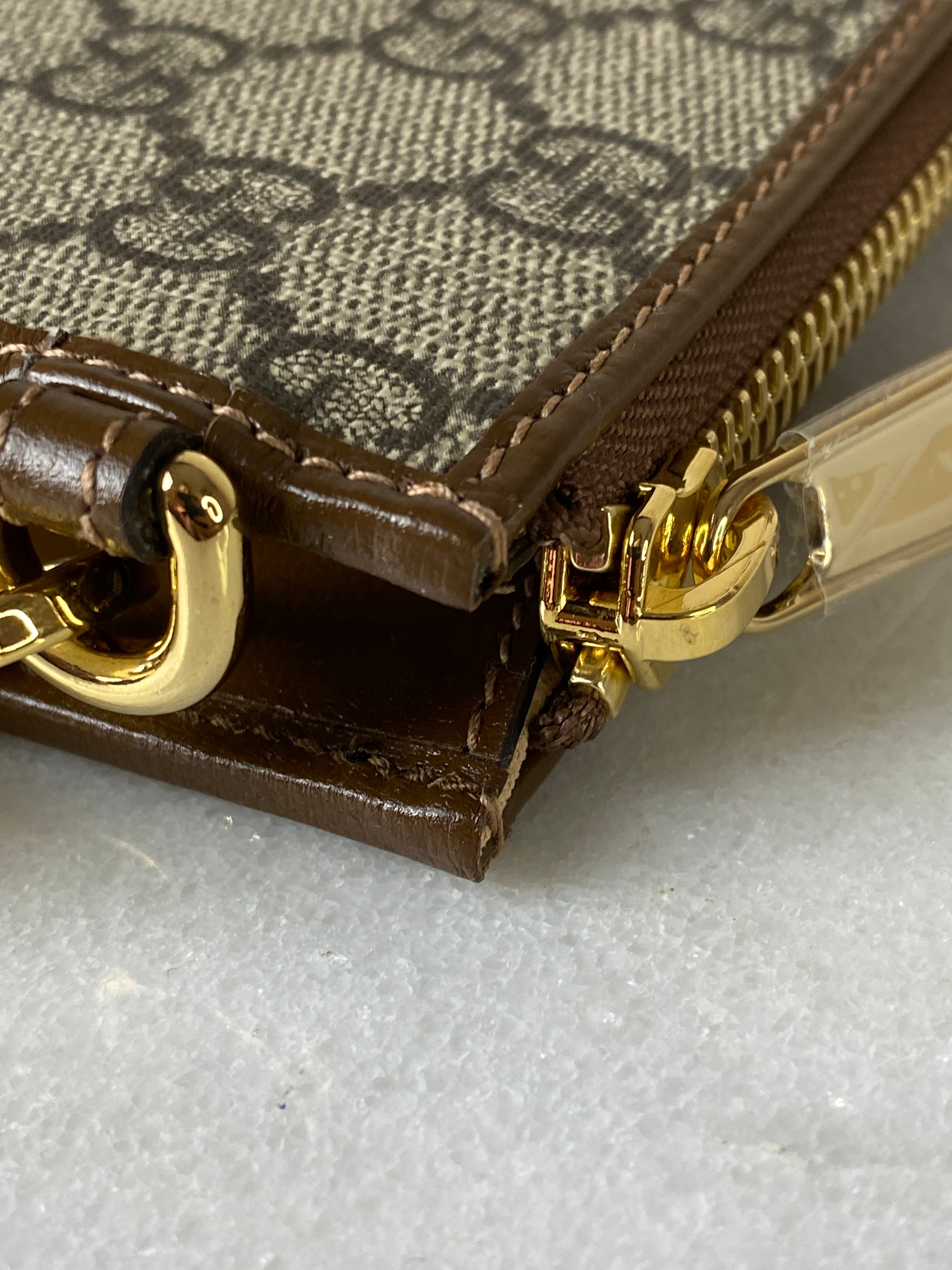 Gucci Brown GG Clutch-Clutch-Gucci-The Closet Egypt