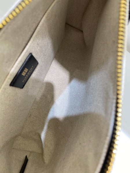 Givenchy White Printed Pouch-Clutch-Givenchy-The Closet Egypt