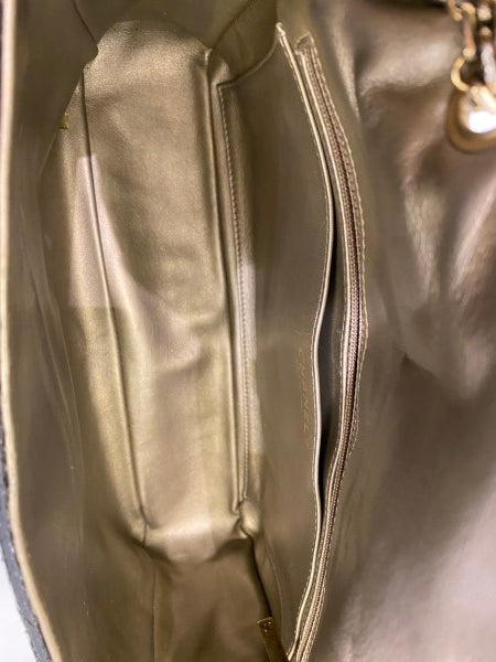 Chanel Black Python Classic Flap Jumbo Bag-handbag-Chanel-The Closet Egypt